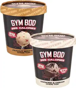 Coles Gym Bod Protein Dessert Tub 475mL offer
