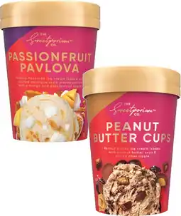 Coles The Sweetporium Co Ice Cream Tub 1 Litre offer