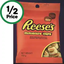 Woolworths Reese’s or Hershey’s Bites 120-150g offer