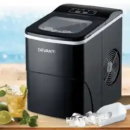Woolworths Devanti 2L Ice Maker Portable Ice Cube Machine - Black offer