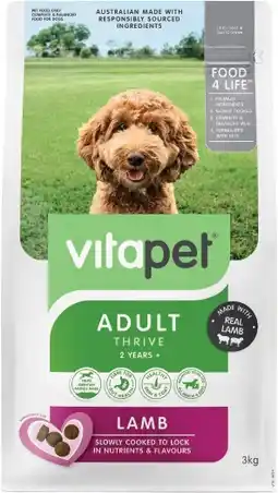 Coles Vitapet Dry Dog Food 3kg offer