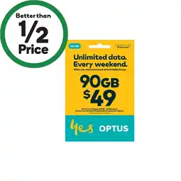 Woolworths Optus $49 SIM Starter Kit^ offer