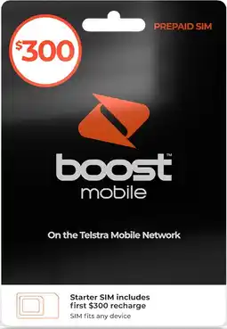 Coles Boost $300 SIM Pack offer