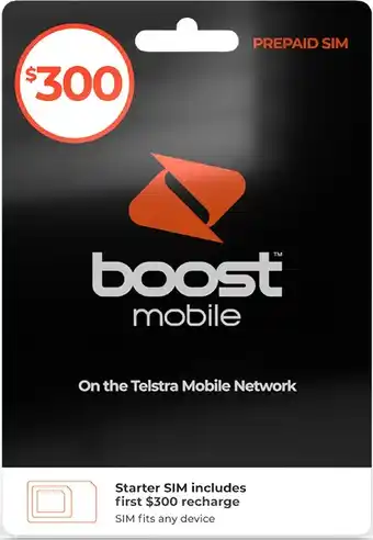 Coles Boost $300 SIM Pack offer