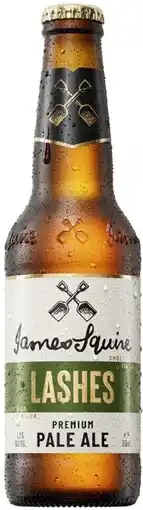 Coles James Squire 150 Lashes Pale Ale Bottles 24x330mL offer