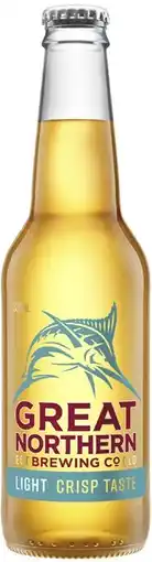 Coles NEW Great Northern Light Bottles 24x330mL offer