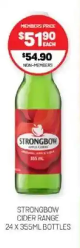 Harry Brown STRONGBOW CIDER RANGE BOTTLES offer