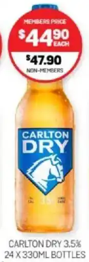 Harry Brown Carlton dry 3.5% bottles offer