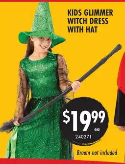 Red Dot Kids glimmer witch dress with hat offer