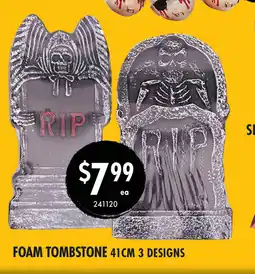 Red Dot Foam tombstone 41cm 3 designs offer