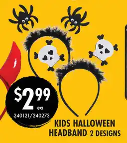 Red Dot Kids halloween headband 2 designs offer