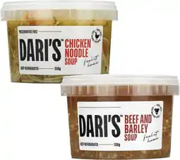 Coles Dari's Soup 550g offer