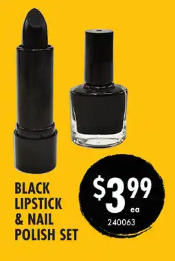 Red Dot Black lipstick & nail polish set offer