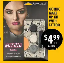 Red Dot Gothic make up kit with tattoo offer