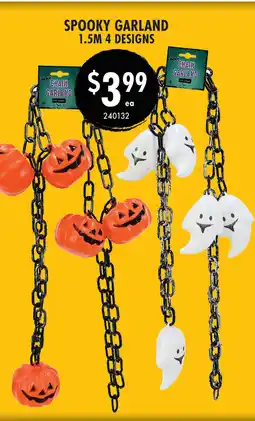Red Dot Spooky garland 4 designs offer