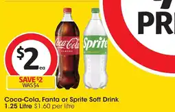 Coles Coca-cola, fanta or sprite soft drink offer