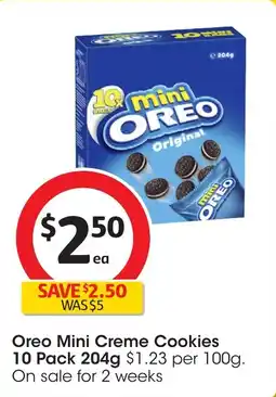 Coles Oreo mini creme cookies offer