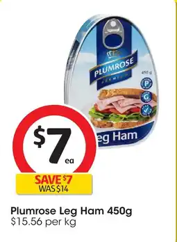 Coles Plumrose leg ham offer