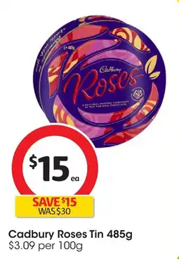 Coles Cadbury Roses Tin offer