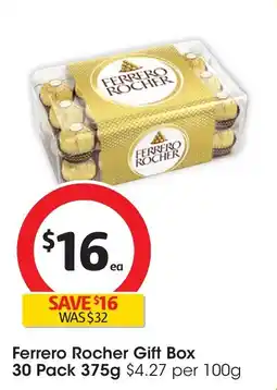 Coles Ferrero rocher gift box offer