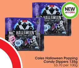 Coles Coles Halloween Popping Candy Dippers offer