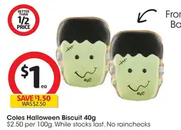 Coles Coles Halloween Biscuit offer