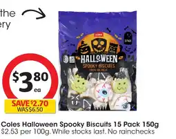 Coles Coles Halloween Spooky Biscuits offer