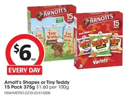 Coles Arnott's Shapes or Tiny Teddy offer