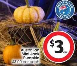 Coles Australian mini jack pumpkin offer