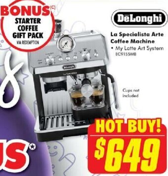 The Good Guys La Specialista Arte Coffee Machine offer