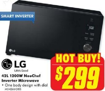 The Good Guys 42L 1200W NeoChef Inverter Microwave offer