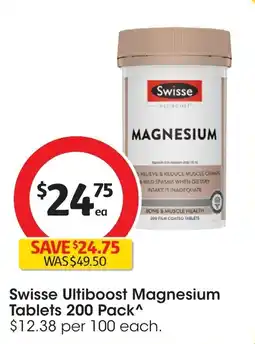 Coles Swisse ultiboost magnesium tablets offer