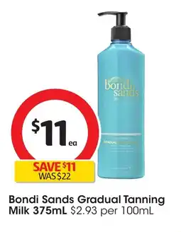 Coles Bondi sands gradual tanning milk offer