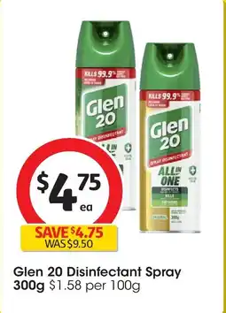 Coles Glen 20 disinfectant spray offer