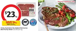 Coles Coles australian no added hormones beef rump steak offer
