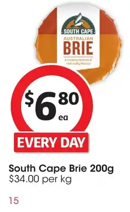 Coles South cape brie offer