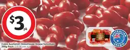 Coles Coles australian glasshouse grape tomatoes offer