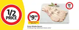 Coles Primo middle bacon offer