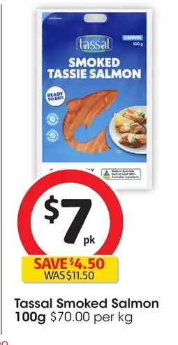 Coles Tassal smoked salmon offer