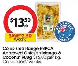 Coles Coles chicken mango coconut offer