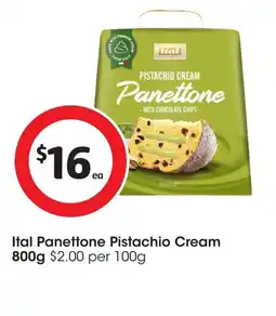 Coles Ital panettone pistachio cream offer