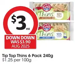 Coles Tip top thins offer
