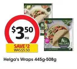 Coles Helga's wraps offer