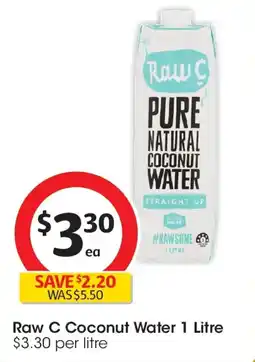 Coles Raw c coconut water offer