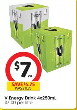 Coles V energy drink offer
