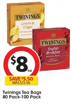 Coles Twinings tea bags offer