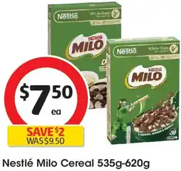 Coles Nestlé Milo Cereal offer