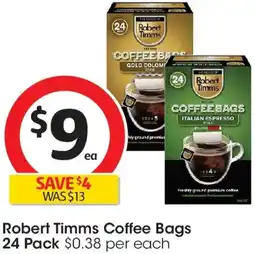 Coles Robert Timms Coffee Bags offer