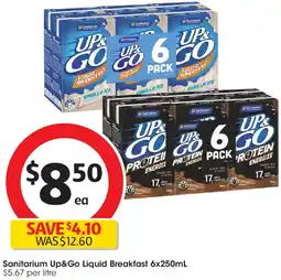 Coles Sanitarium Up&Go Liquid Breakfast offer