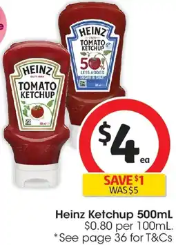 Coles Heinz Ketchup offer